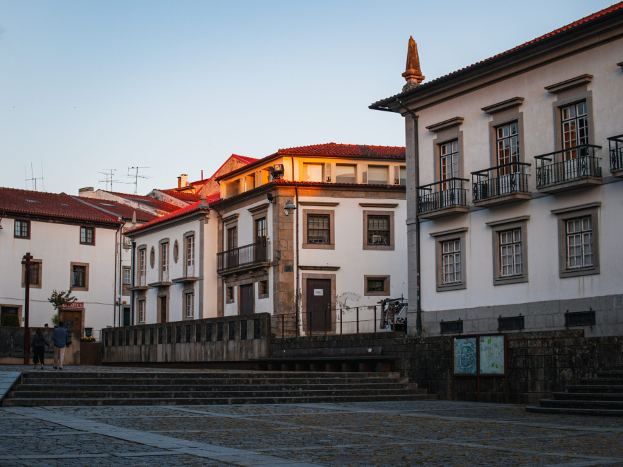 Historic center of Braga near Santa Maria de Braga Cathedral