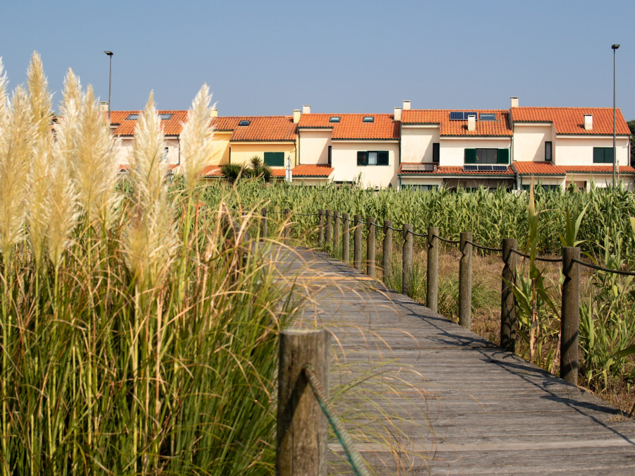 Wooden walkways along one of the best coastal paths near Porto