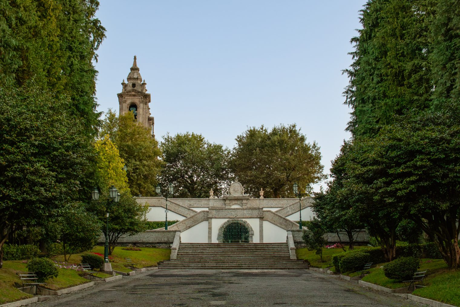 Tranquil gardens near Nossa Senhora do Sameiro
