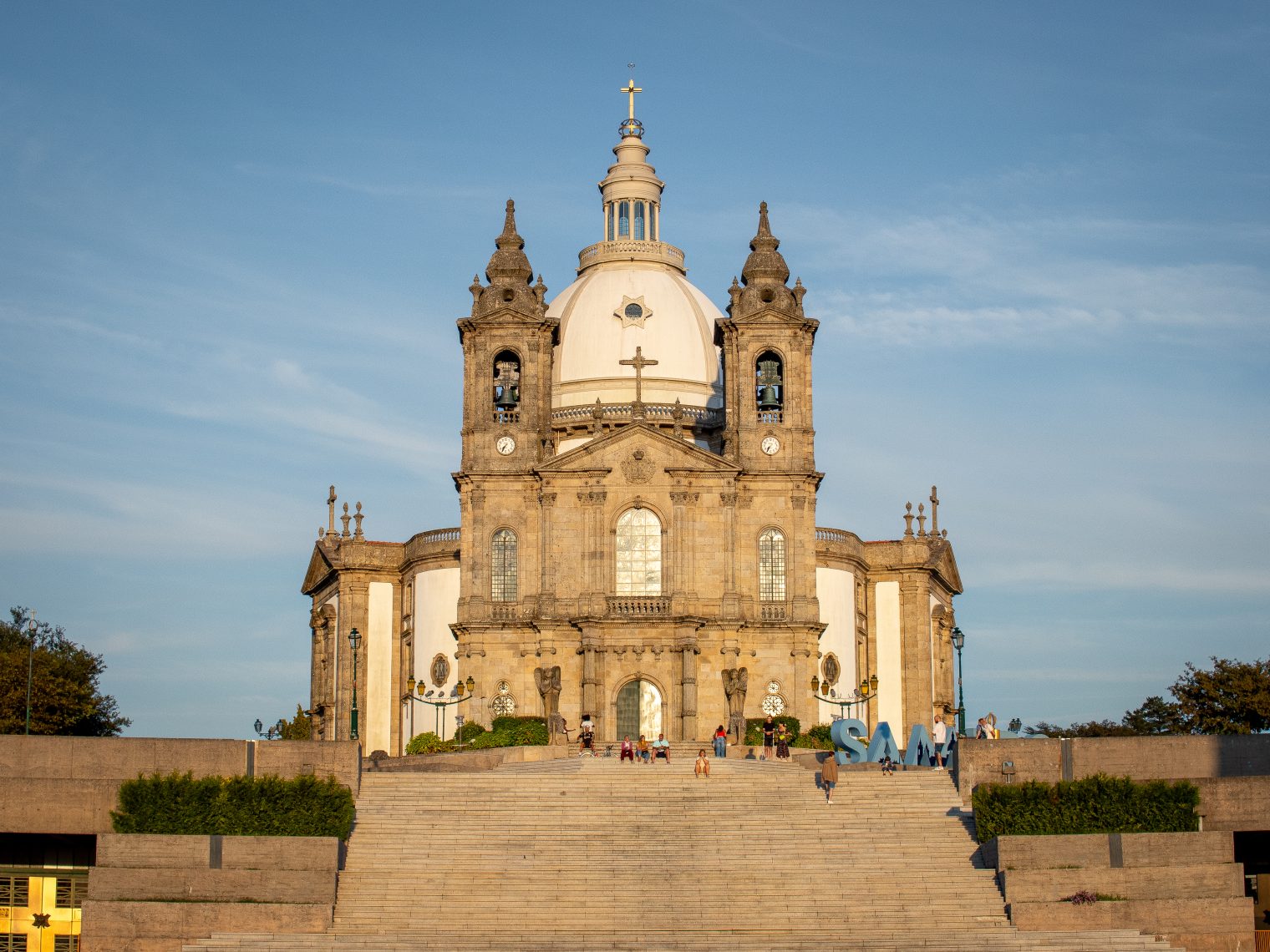 Sanctuary of Our Lady of Sameiro in Braga, Portugal, with its iconic dome and panoramic views of the surrounding landscape