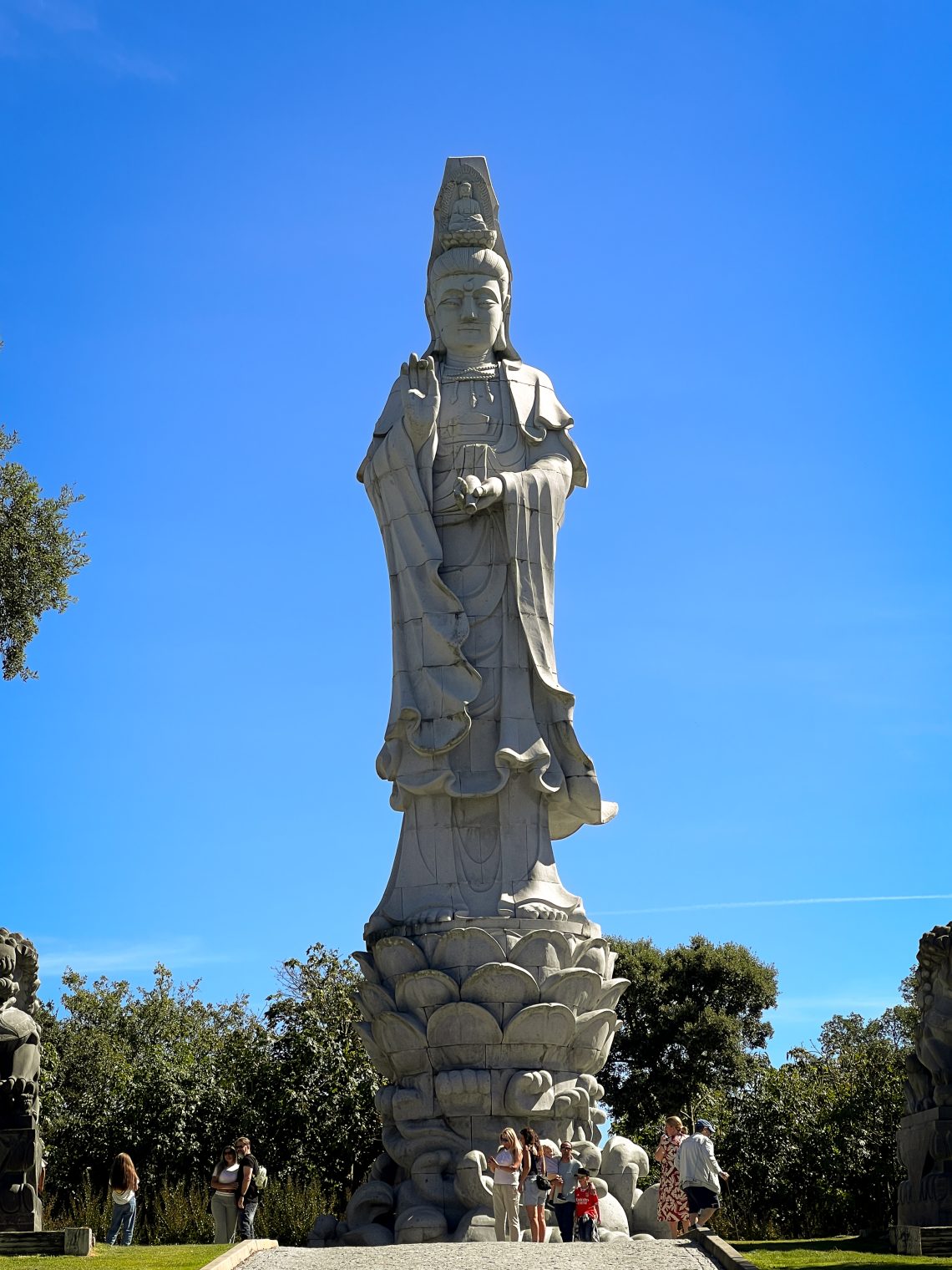 he massive 21-meter Buddha statue is one of the most striking features at Buddha Eden