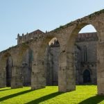 Santa Clara Aqueduct bordering the Santa Clara monastery