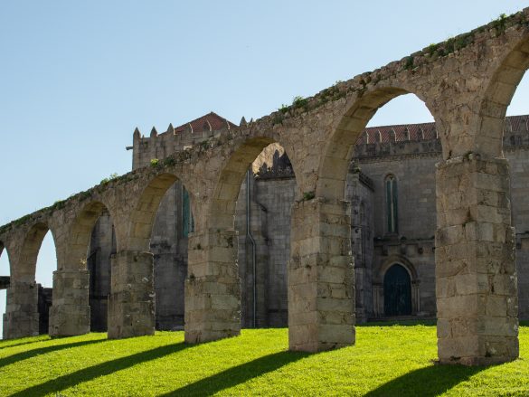 Santa Clara Aqueduct bordering the Santa Clara monastery