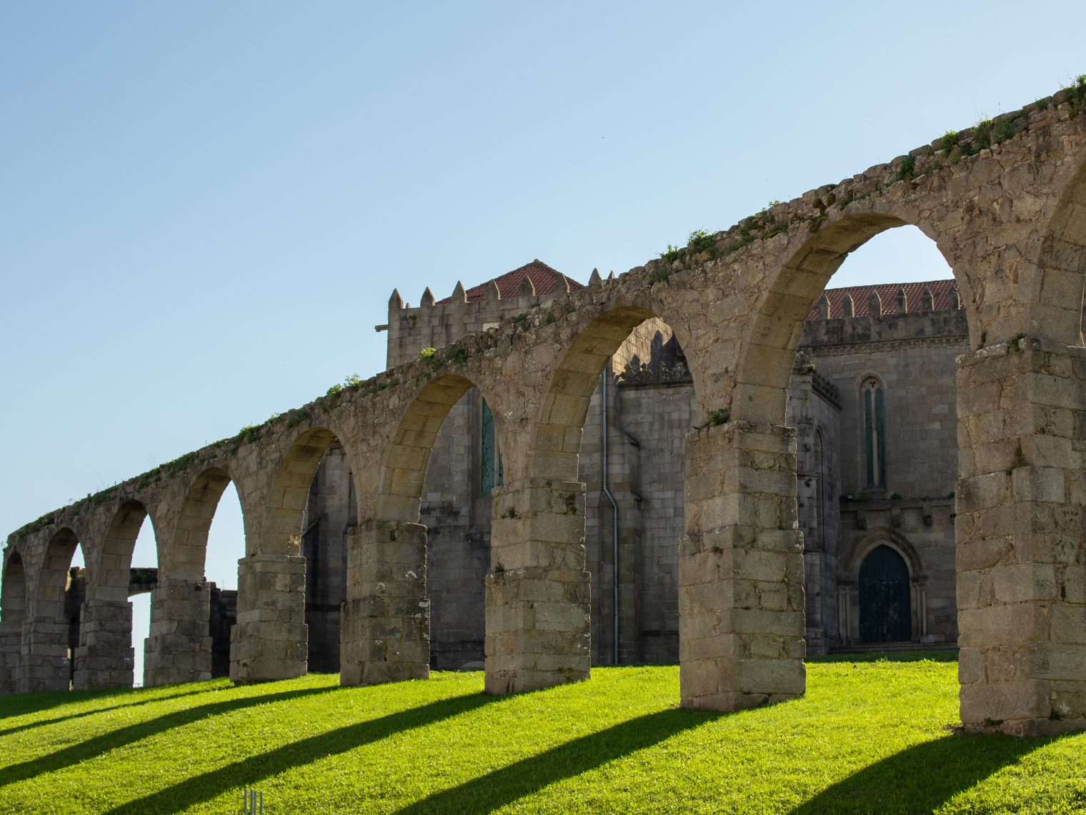 Vila do Conde aqueduct—it’s the longest in Portugal and runs for over 4 kilometers through the city